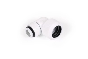 Alphacool Eiszapfen 13mm HardTube fitting 90 fok, forgatható G1/4 - Fehér (17620)