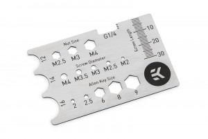 EKWB EK-Loop Stainless Steel Gauge Card (3831109911167)