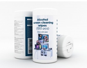 Gembird CK-AWW100-01 Alcohol Screen Cleaning Wipes (100 pcs) (CK-AWW100-01)