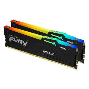Kingston 64GB DDR5 6000MHz Kit(2x32GB) Fury Beast RGB Expo Black  (KF560C30BBEAK2-64)