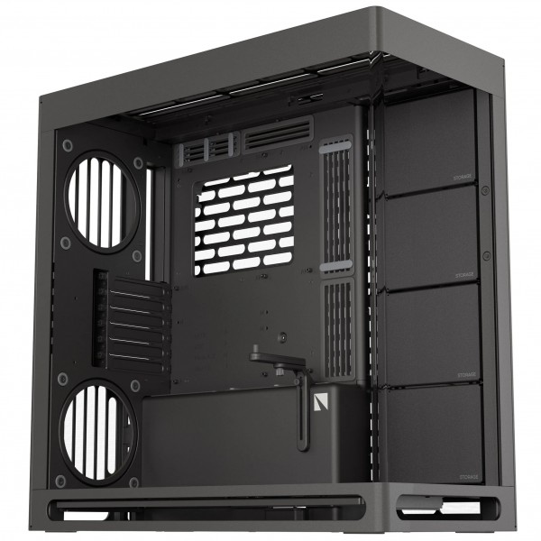 HAVN HS 420 PC ház, Midi-Tower, E-ATX, edzett üveg - fekete (HVN-CA-HS420-06)