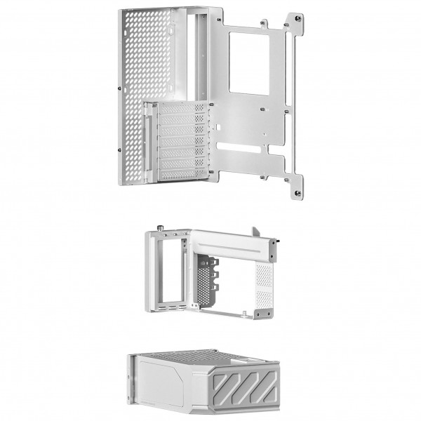 TRYX LUCA L70 PC ház, Midi-Tower, E-ATX, edzett üveg - fehér (C-L700N-NN0H-G0W)