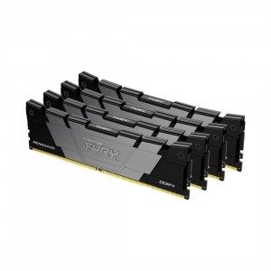 Kingston 64GB DDR4 3600MHz Kit(4x16GB) Fury Renegade Black CL16 (4x16GB) (KF436C16RB12K4/64)