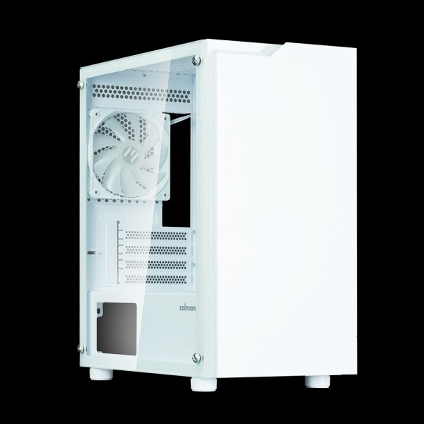 Zalman T4 Plus micro-ATX Gehäuse Tempered Glass Panoramic View - White (T4 PLUS White)