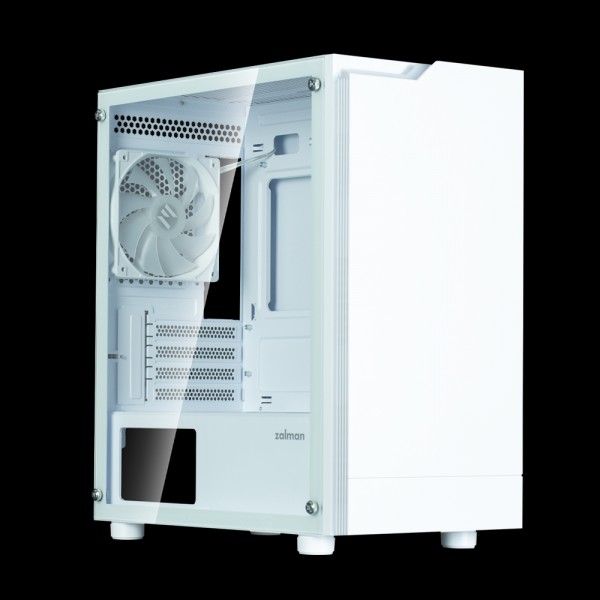 Zalman T4 Plus micro-ATX Gehäuse Tempered Glass Panoramic View - White (T4 PLUS White)