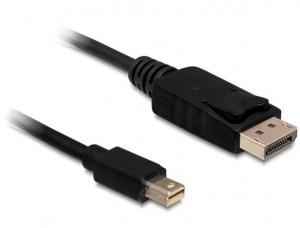 DeLock Cable Mini Displayport 1.2 male > Displayport male 4K 5m (83479)