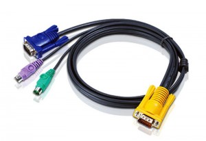 ATEN 2L-5202P 1.8M PS/2 KVM Cable with 3 in 1 SPHD (2L-5202P)
