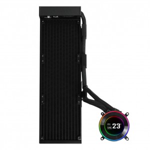 Lian Li HYDROSHIFT II LCD-C 360N ventilátor nélküli ARGB AiO vízhűtés - fekete (GHS2LCD36B)