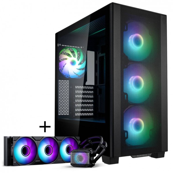 PHANTEKS XT Pro Ultra + Glacier One 360M25 Gen2 DRGB, 360 mm, csomag - fekete (GABU-553)
