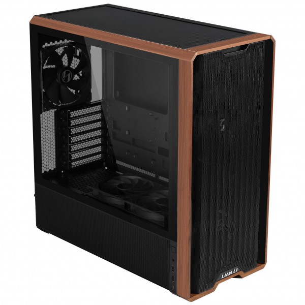 Lian Li Lancool 217 PC-gépház, Midi-torony, ATX, edzett üveg - fekete (LAN217X)