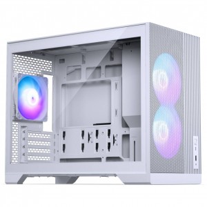 PHANTEKS XT M3 PC-gépház, mini-gépház, mATX, RGB, edzett üveg - 3 db 120 mm-es ventilátorral, fehér (PH-XT325M_DWT01)