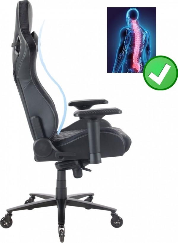 LC-Power LC-GC-801BW GAMING-Chair black retail (LC-GC-801BW)