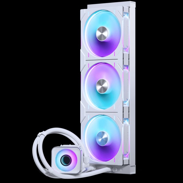 PHANTEKS Glacier One 420D30 X2 DRGB AiO vízhűtés - 420 mm, fehér (PH-GO420D30_DWT02)