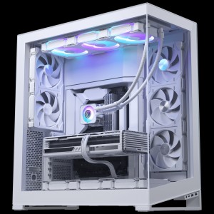 PHANTEKS Glacier One 420D30 X2 DRGB AiO vízhűtés - 420 mm, fehér (PH-GO420D30_DWT02)