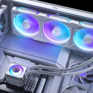 PHANTEKS Glacier One 420D30 X2 DRGB AiO vízhűtés - 420 mm, fehér (PH-GO420D30_DWT02)