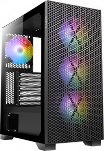 AZZA HIVE 450M GAMING Miditower fekete RGB 3xARGB ventilátor (CSAZ-450M)