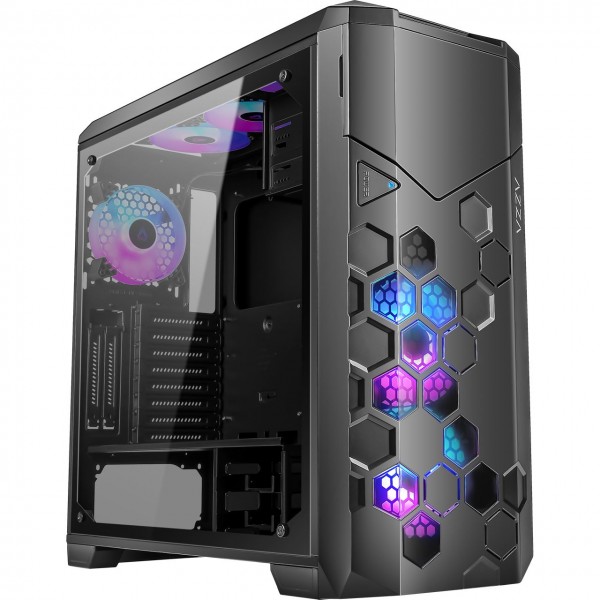 AZZA STORM 6000B V1 GAMING ARGB Bigitower black retail (CSAZ-6000ARGB/B)