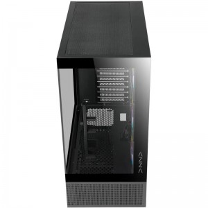 AZZA Tiara 501B Miditower fekete 4xARGB ventilátor (CSAZ-501B)