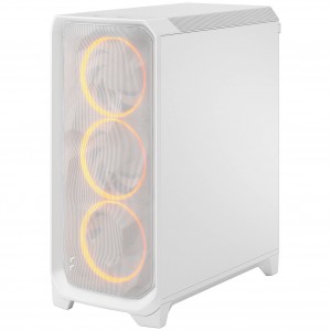 Fractal Design Meshify 3 RGB TG Clear PC-gépház, Midi-torony, E-ATX - fehér (FD-C-MES3A-07)