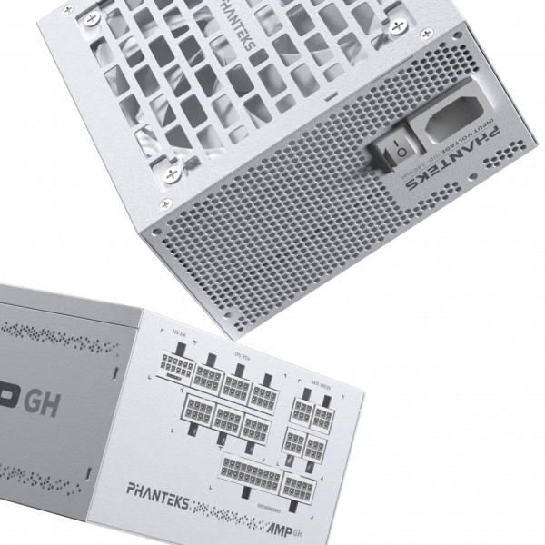 Phanteks AMP GH V2 1000 W 80 PLUS Platinum tápegység, PCIe 5.1, ATX 3.1 – 1000 watt, fehér (PH-P1000GH_WT02_EU)