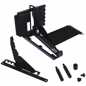 Lian Li többirányú függőleges GPU-tartó, PCIe 5.0 Riser kábellel – fekete (G89.VG4-5-V3X.00)