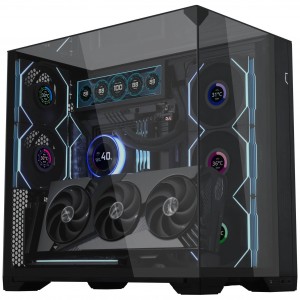 Lian Li többirányú függőleges GPU-tartó, PCIe 5.0 Riser kábellel – fekete (G89.VG4-5-V3X.00)