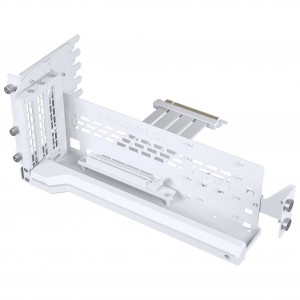 PHANTEKS Premium PCIe Gen 5 függőleges GPU-tartó, DRGB, PCIe 5.0 riser kábellel – 220 mm, fehér (PH-PGPUKT5.0_DWT01)