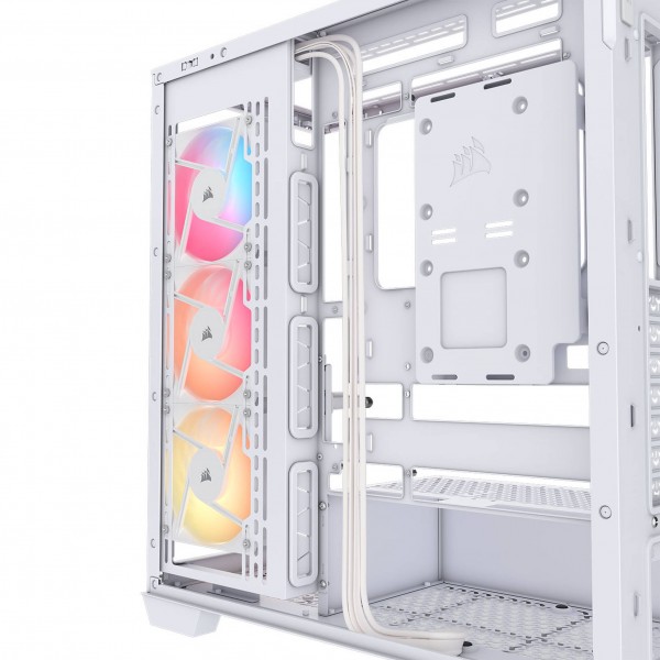 Corsair 3500X RS-R PC-gépház, Midi-Tower, E-ATX, RGB, edzett üveg – fehér (CC-9011323-WW)