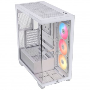 Corsair 3500X RS-R PC-gépház, Midi-Tower, E-ATX, RGB, edzett üveg – fehér (CC-9011323-WW)