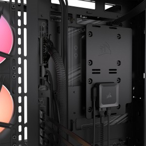 Corsair 3500X LX-R PC-ház, Midi-Tower, E-ATX, RGB, edzett üveg – fekete (CC-9011324-WW)