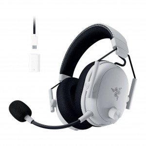 Razer BlackShark V3 Pro vezeték nélküli gamer fejhallgató, hibrid ANC – fehér (RZ04-05400200-R3M1)