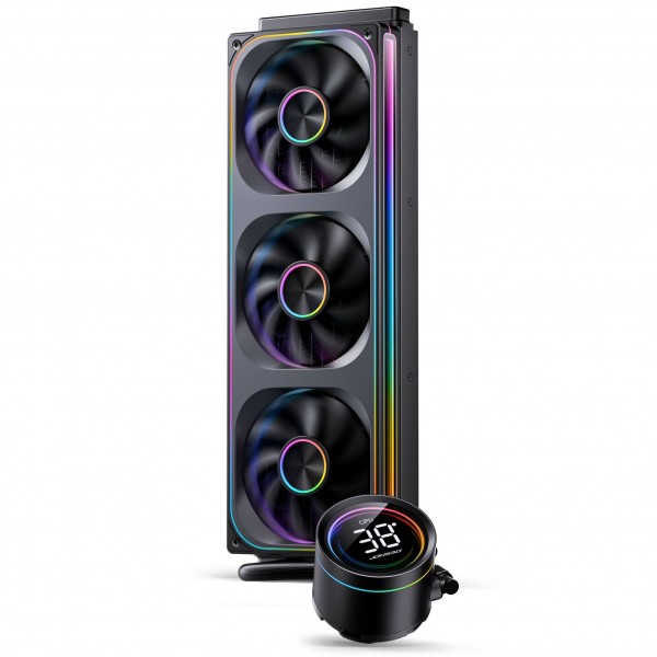 Jonsbo TH-360 AiO vízhűtés, ARGB, kijelző – 360 mm, fekete (TH-360B)
