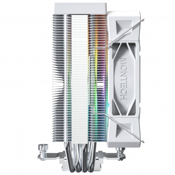 Montech NX400 White CPU hűtő, ARGB – 120 mm, fehér (NX400 WHITE ARGB)