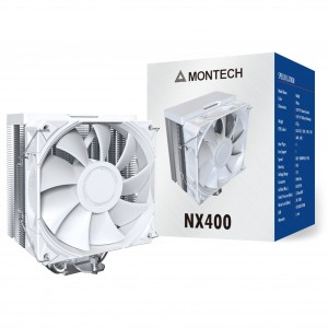 Montech NX400 White CPU-hűtő - 120 mm, fehér (NX400 WHITE)
