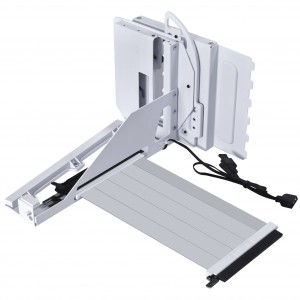 Lian Li függőleges GPU-tartó készlet, PCIe 5.0 riser kábellel – fehér (G89.VG4-5-V4W.00)