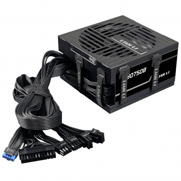 Lian Li RB Series 80 PLUS Bronze tápegység, részben moduláris, PCIe 5.1, ATX 3.1 – 750 watt, fekete (G9P.RB0750B.B000.EU)
