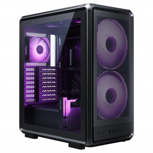 Cooler Master MasterFrame 500 Mesh ARGB gépház, Midi-Tower, E-ATX, edzett üveg - fekete (MF500M-KHNN-S01)