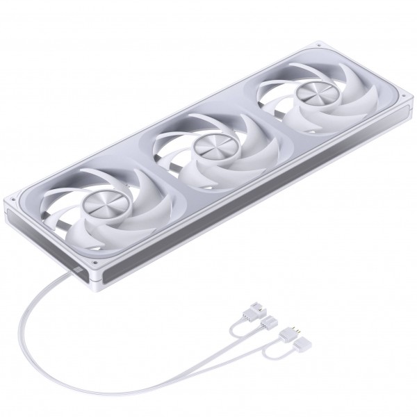  Jonsbo ZA-420W PWM ventilátor, ARGB - 3x 140mm, fehér (ZA-420W)