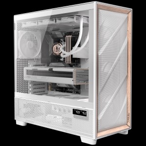 Antec Flux Pro PC-ház, Full-Tower, E-ATX, edzett üveg – fehér (0-761345-10156-1)