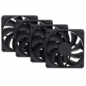 HYTE FA12 ventilátor, 4 db-os csomag - 120 mm, Pitch Black (FAN-HYTE-FA12-BB-4 )