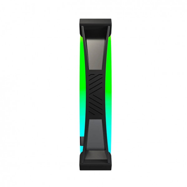 Montech AX120 PRO PWM ventilátor, ARGB - 3 darab, 120mm, fekete (AX120 PRO BLACK 3 IN 1)