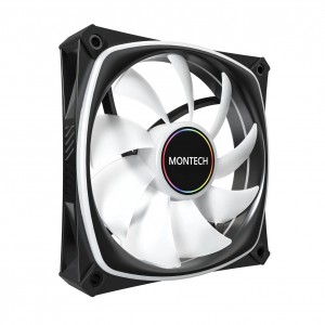 Montech AX120 PRO PWM ventilátor, ARGB - 3 darab, 120mm, fekete (AX120 PRO BLACK 3 IN 1)