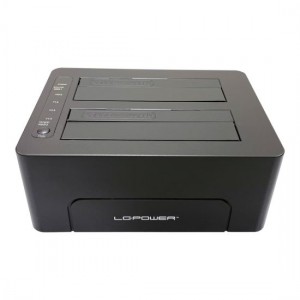 LC-Power LC-DOCK-C-V2 USB3.1 dupla rekeszes dokkoló 2,5„ és 3,5” meghajtókhoz (LC-DOCK-C-V2)