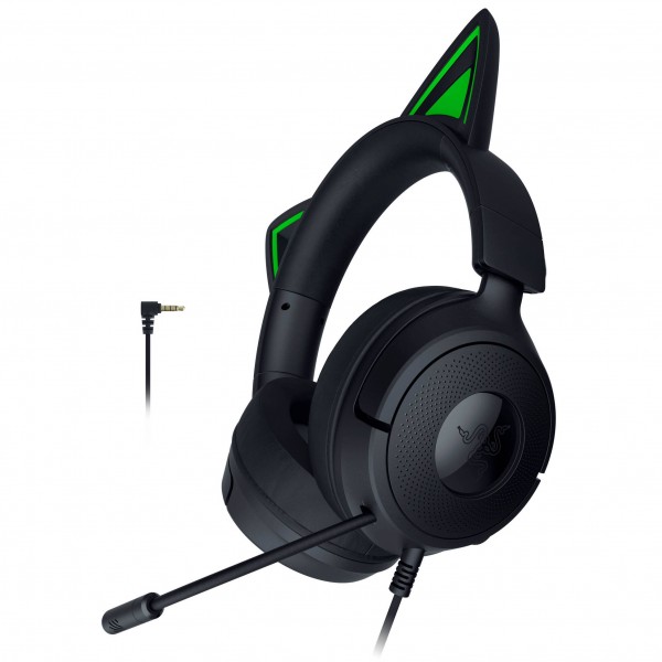 Razer Kraken Kitty V3 X gaming headset, vezetékes, 7.1 Surround - fekete (RZ04-05350200-R3M1)