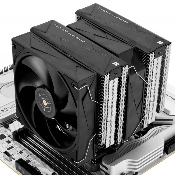 Thermalright Royal Pretor CPU hűtő, kettős torony - 120mm és 130mm, fekete (ROYAL PRETOR 130)