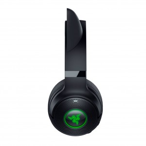 Razer Kraken Kitty V2 BT gamer fejhallgató, Bluetooth, Chroma RGB – fekete (RZ04-04860500-R3M1)