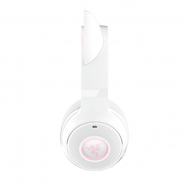 Razer Kraken Kitty V2 BT gamer fejhallgató, Bluetooth, Chroma RGB – fehér (RZ04-04860600-R3M1)