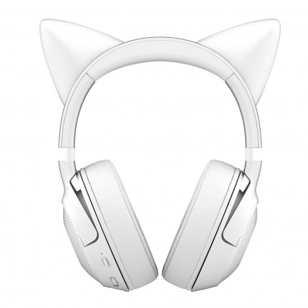 Razer Kraken Kitty V2 BT gamer fejhallgató, Bluetooth, Chroma RGB – fehér (RZ04-04860600-R3M1)