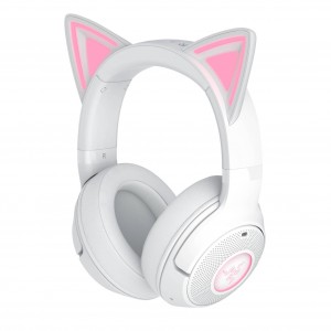 Razer Kraken Kitty V2 BT gamer fejhallgató, Bluetooth, Chroma RGB – fehér (RZ04-04860600-R3M1)