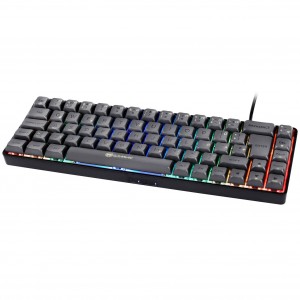 GAMIAC TKL69G SF gamer billentyűzet, Kailh Red kapcsolók, RGB - fekete/szürke (GAKM-G69DW14.11)